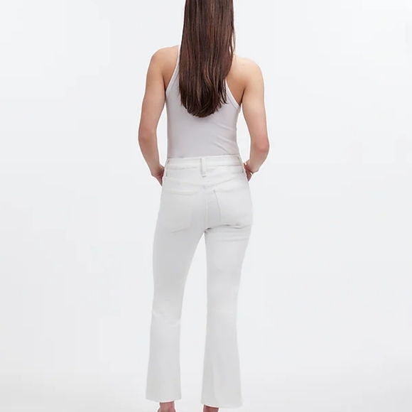 MADEWELL mid rise kick out jeans NEW with tags WHITE - Picture 4 of 12